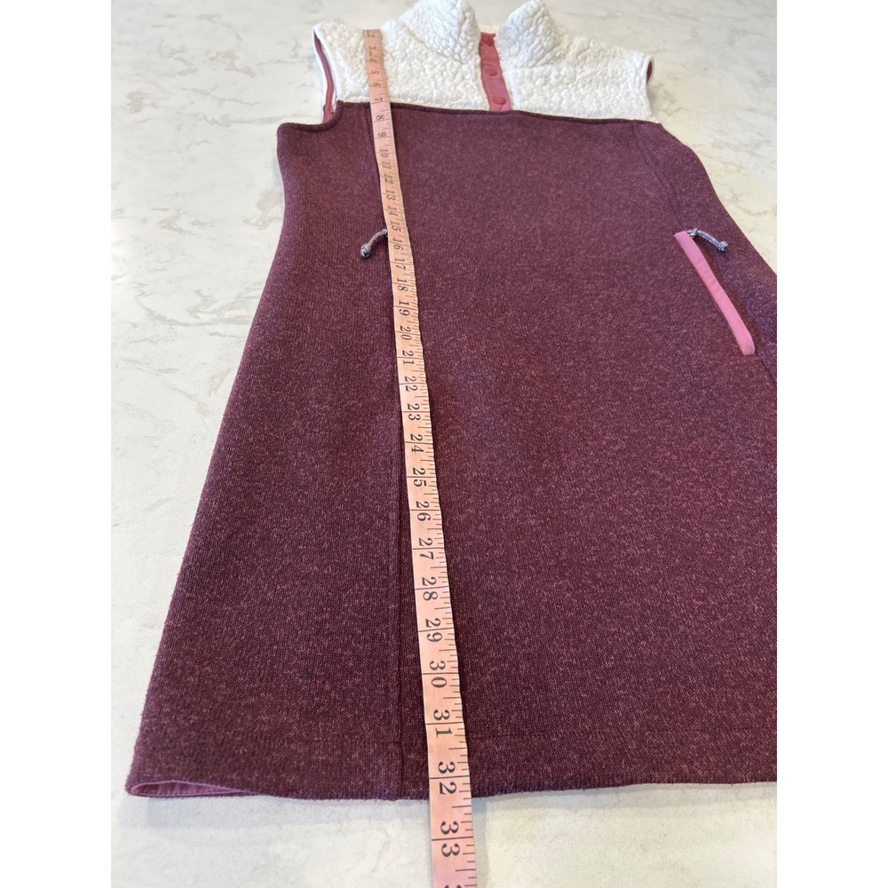 Title Nine Callitrix Sherpa Fleece Dress Sleeveless Hiking Granola Gorpcore M - Picture 7 of 9